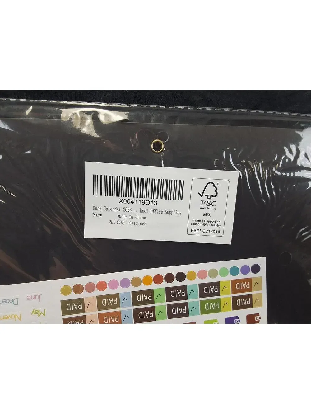 2026 Desk Calendar with Fun Stickers - Stay Organized!
